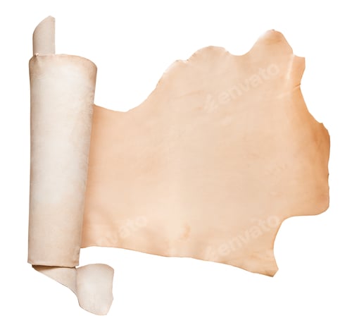 Preview: rolled natural vegetable-tanned cow leather
