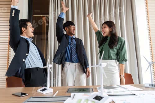 Preview: ESG Success: Team expressing joy and commitment in the workplace