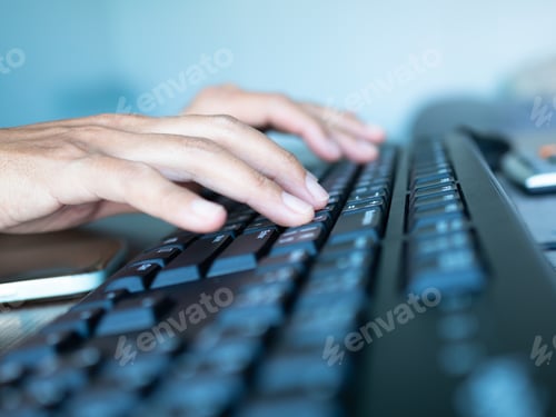 Preview: Finger Typing on Keyboard Computer
