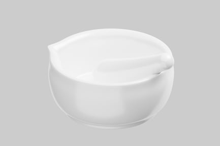 Preview: White mortar and pestle set