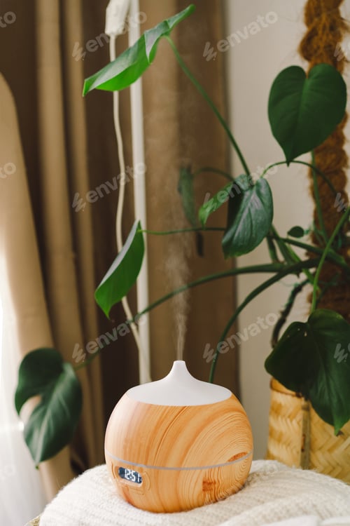 Preview: Aroma oil diffuser. Air freshener. Aromatherapy Concept.