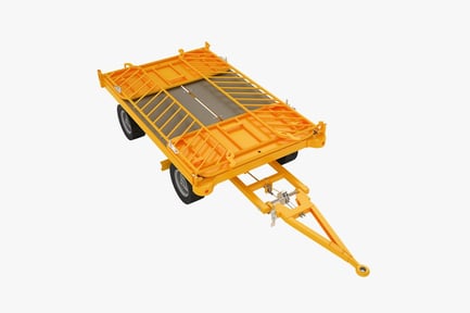 Preview: Airport Baggage Trailer - Cargo Transport