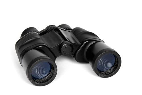 Preview: Binoculars, isolated on a white background