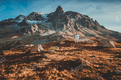 Preview: Astronaut exploring a new planet.