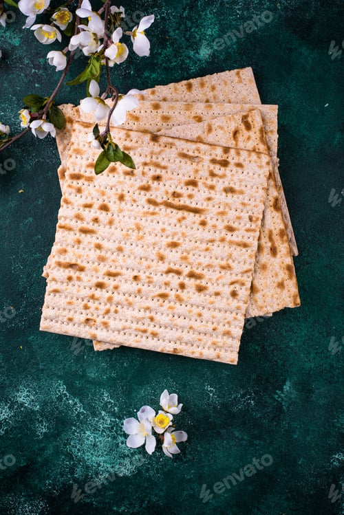Preview: Traditional Jewish bread matzo for Passover