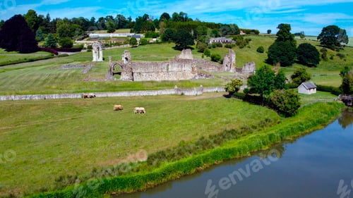 Preview: Ruins of Kirkham Priory in North Yorkshire - England.