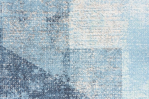 Preview: textured background of pastel blue painted canvas, top view