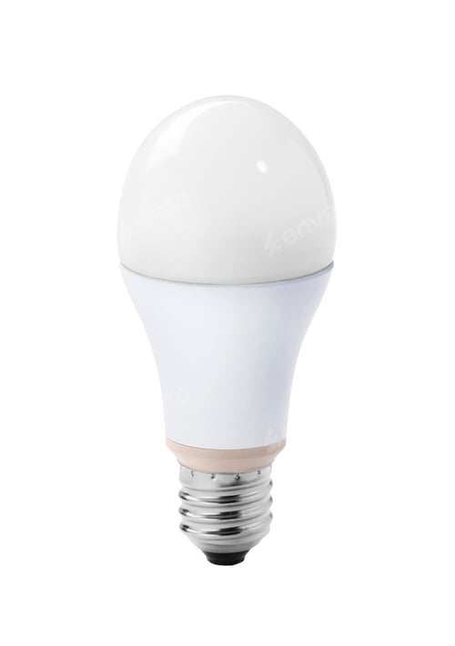 Preview: Light bulb on white background