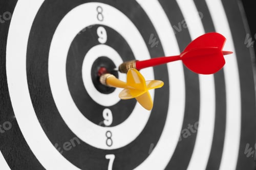 Preview: dartboard business success concept