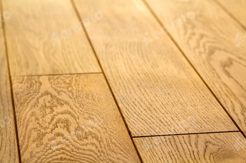 Preview: Natural light brown wooden parquet floor boards.