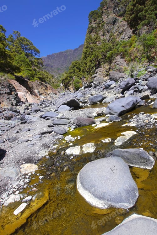 Preview: Barranco de las Angustias, Caldera de Taburiente National Park, Canary Islands, Spain
