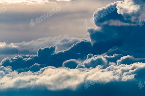 Preview: colorful dramatic sky with cloud at sunset