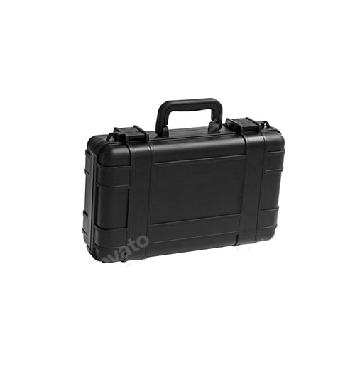 Preview: Plastic tool box isolated on white background