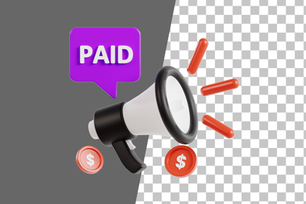 Preview: Paid Marketing 3D Icon