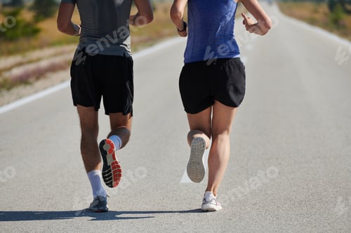 Preview: Dynamic Duo: Fitness-Ready Couple Embraces Confidence and Preparation for Upcoming Marathons