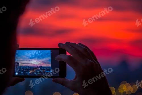 Preview: Taking photo at sunset