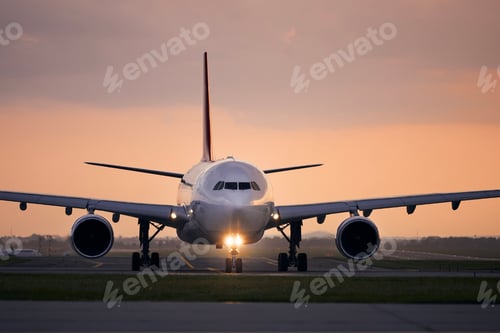 Preview: Airplane taxiing for take off