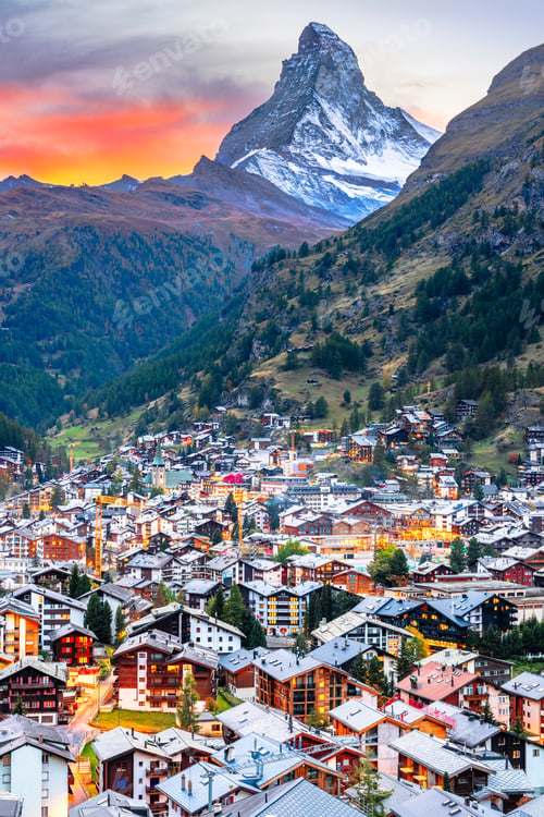 Preview: Zermatt, Switzerland with the Matterhorn