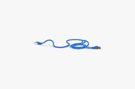 Preview: Blue Ethernet Cable with RJ45 Connectors