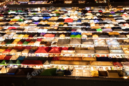 Preview: Train Night Market Ratchada, Bangkok, Thailand.