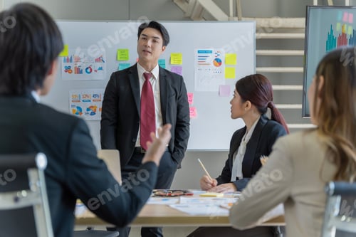 Preview: A group of young Asian businessmen