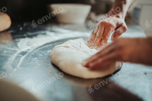 Preview: Closeup of a dough making process