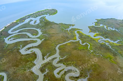 Preview: Aerial view of Dauphin Island, Alabama