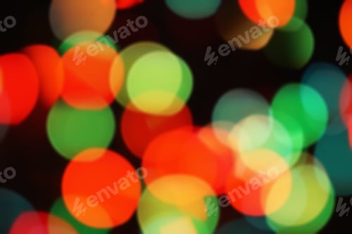 Preview: Nature Pattern- Light Bokeh Background. Celebratory Mood Magic Effect. Decorations Holiday- Design