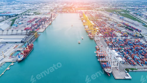 Preview: Shipyard Cargo Container Sea Port Freight forwarding service logistics