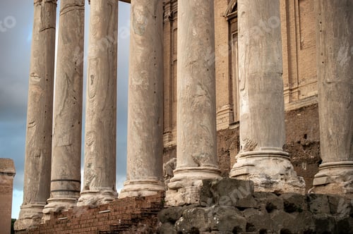 Preview: Columns of ancient temple in Rome