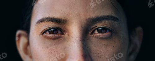 Preview: Woman, crying and close up for trauma for military army or anxiety on battlefield, mental health or