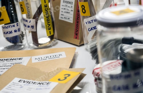 Preview: Various laboratory tests forensic equipment, conceptual image