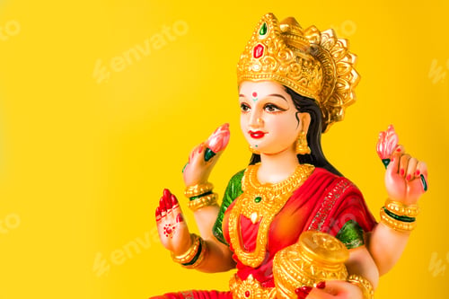 Preview: Lakshmi Idol or Laxmi Clay Idol