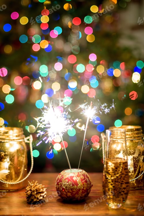 Preview: Holiday lights and sparklers