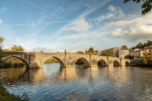 Preview: Aerial view of Saint-Etienne bridge in Limoges