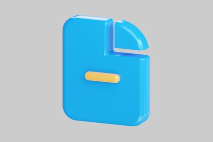 Preview: Remove document flat design icon