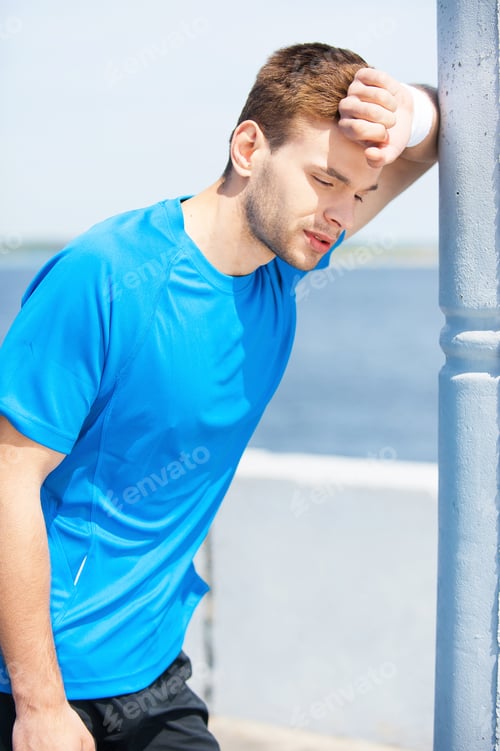 Preview: Feeling exhausted after running.