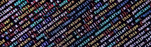 Preview: Writing programming code on laptop