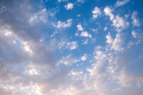 Preview: Blue sky background with clouds