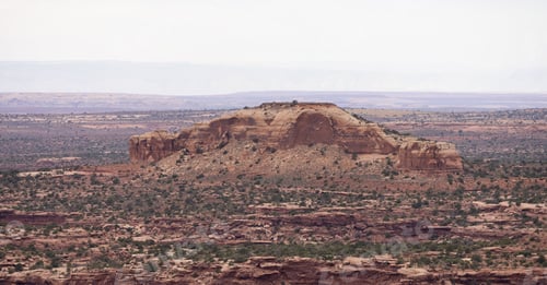 Preview: Scenic American Landscape and Red Rock Mountains in Desert Canyon.