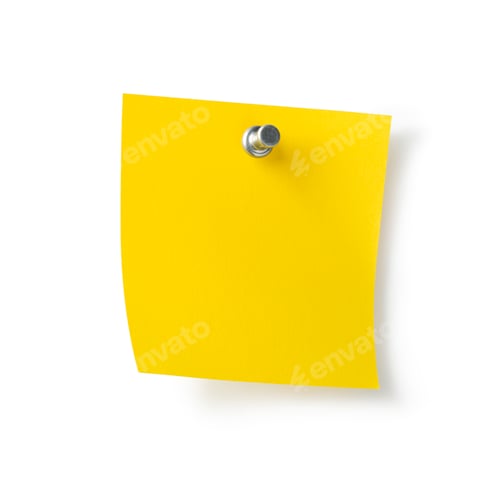 Preview: Empty paper post it note