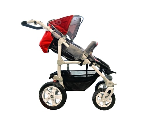 Preview: red baby stroller