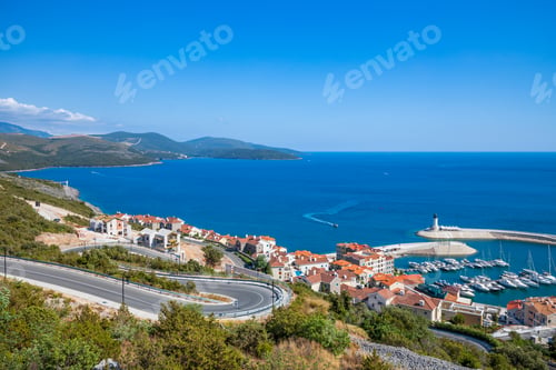 Preview: Landscape travel view of Adriatic coast in Montenegro or Croatia