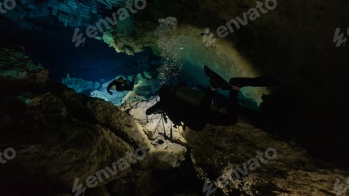 Preview: technical diving in a cenote in mexico.