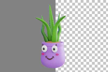Preview: Cute Plant 3D Icon