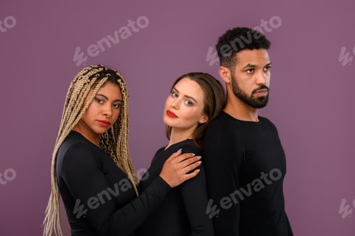 Preview: Portrait of group of multiethnic friends, concept of diversity and friendship.