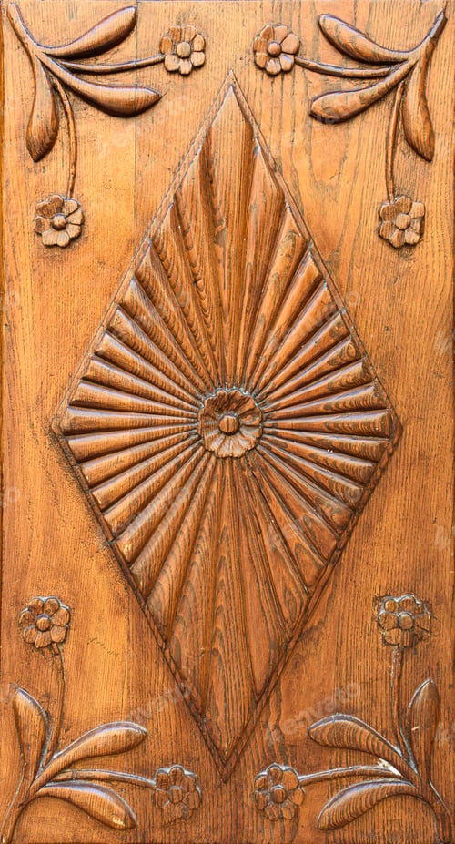 Preview: close-up image of an wooden ancient door