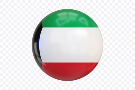 Preview: 3D Kuwait Flag