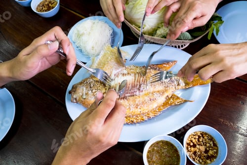 Preview: Fish Burned Salt, Thai Food With Spicy Sour Sauce