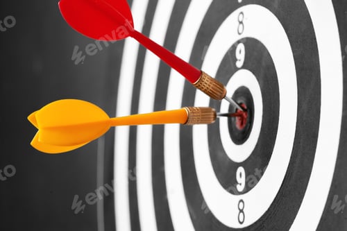 Preview: dartboard business success concept
